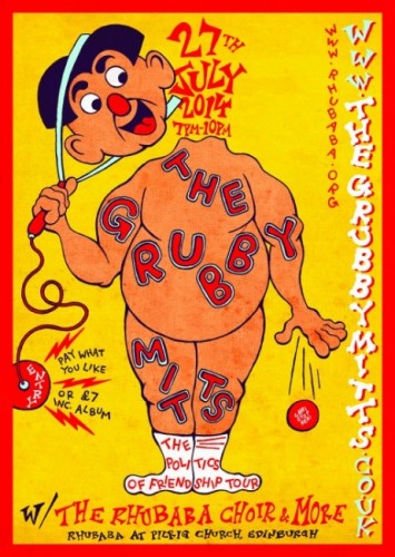 Grubby Mitts Poster A3